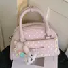 Bolsa de mano de estilo nuevo para el verano 2026, transfronteriza, con lazo y lunares, bolso de hombro cruzado para mujer, elegante bolsa de boliche