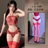 Lencería Sexy para Mujer en Tallas Grandes, Seductiva y Atractiva, Puro Deseo, Conjunto de Cinturilla Exótica Estilo Antiguo Rojo 8412