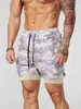 Shorts deportivos de doble capa 2 en 1 YOUNGLA para fitness y entrenamiento de carrera al aire libre, pantalones deportivos elásticos, de secado rápido para verano