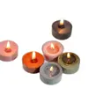 Velas de Té de Colores Redondas Personalizadas con Aroma y Diseño de Sello de Cera, Velas Aromáticas Personalizadas para un Ambiente Romántico, Velas para Propuestas