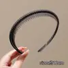 Diadema de corona alta estilo coreano, diadema de borde ancho, diadema para lavarse la cara con dientes, accesorio para el cabello de tela a cuadros de alta gama