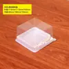 Caja de embalaje transparente antivaho Bosque Negro cuadrada caja para pastel de crema salada terciopelo rojo caja de embalaje para cortar postre para hornear