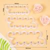 Molde de flor pequeña flor de ciruelo flor de cinco pétalos cortador de flores juego herramienta flor de fondant pastel horneado decoración pequeño relieve de margarita