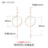 Aretes de Plata Esterlina 925 Accesorios DIY Aretes de Perlas Alambres para Aretes Engastes para Pendientes Colgantes Incrustados con Cera de Abeja Jade Accesorios para Aretes