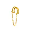 Estilo Ins Europeo y Americano Clip de Oreja de Cadena Simple Personalidad Única Temperamento Clip de Oreja con Borla Sin Agujero en la Oreja Accesorios de Oreja Súper de Hada para Mujeres