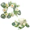 Velas de guirlanda de rosa de simulação estilo europeu guirlanda decoração de Natal adereços de janela mesa de jantar decoração de casamento flores artificiais