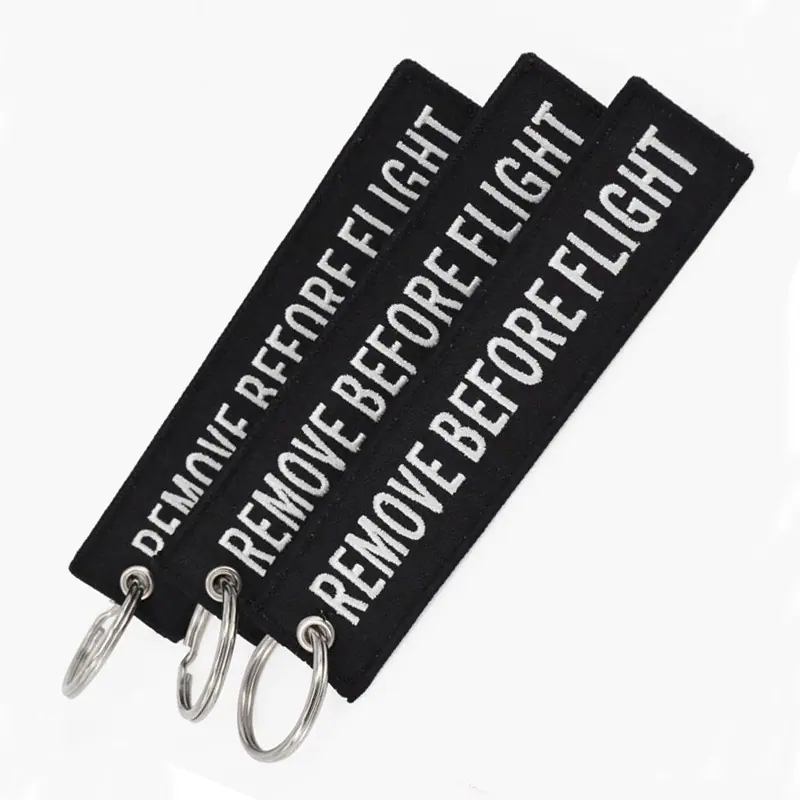 Remove Before Flight Keychain黑