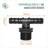 Tubo de PE 16mm Tê de Rosca Externa de 6 Pontos Acessórios para Tubos de Irrigação por Microaspersão e Gotejamento para Estufas Luva de Tubo de PE Conector de Rosca Externa com Espigão 25 Acessórios
