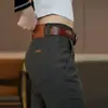Pantalones Casuales de Invierno de Alta Gama para Hombre Corte Recto Delgado 2026 Nuevos Pantalones de Vestir para Hombre Elásticos Estilo Primavera y Otoño