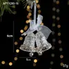 Decoraciones Navideñas Transfronterizas, Colgantes Acrílicos con Lentejuelas, Colgantes Transparentes de Copo de Nieve, Accesorios de Decoración para Escena de Árbol de Navidad