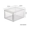 Multi-camada AJ caixa de sapato high-top dobrável coleção caixa de sapato transparente multifuncional plástico à prova de poeira lado aberto armário magnético