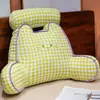 Cojín de Cintura de Gato Lindo de Poliéster-Algodón de Dibujos Animados para Cama y Oficina