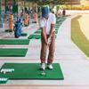 Tapete de Práctica de Swing de Golf, Tapete de Práctica de Césped de Nylon, Almohadilla de Impacto Especial para Campo de Práctica, Almohadilla de Impacto Rellena de Caucho, Accesorios de Golf