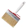 Pincel Personalizado Cerdas Mango Rojo Pincel Pintura Látex Herramienta Industrial Pincel No Pierde Pelo Logotipo Impreso