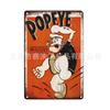 Marvel Dibujos Animados Popeye Arte de Hierro Retro Popeye Decoración de Hierro Pintura Colgante Restaurante Bar Decoración de Pared