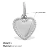 Moda Retro Transfronteriza Europea y Americana DIY Colgantes de Cara Sonriente, Corazón y Palmera, Acero Inoxidable Chapado en Oro de 18K Varios Accesorios de Joyería