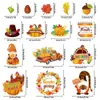 Set de Pegatinas Magnéticas de Acción Caliente Transfronteriza para Acción de Gracias Pavo Decoración de Fiesta Caricatura Pegatina Festiva Pegatina para Refrigerador