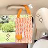 Caja de pañuelos para coche, creativa, con forma de amor, para el respaldo del asiento del coche, bonita y multifuncional, para bombear pañuelos.