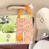 Caixa de Lenços para Carro Personalizada pelo Fabricante Bolsa Criativa para Pendurar no Banco Traseiro do Carro Caixa de Lenços para Carro Multifuncional Fofa