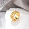 Anillo para Mujer, Lujo Ligero, Nicho de Alta Gama, Anillo Exagerado de Zirconia, Anillo Sencillo, Anillo Abierto, Joyería de Reina Madre, No se Desvanece