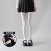 Calcetines hasta la rodilla blanco leche calcetines de primavera y verano jk calcetines blancos finos presión piernas finas calcetines altos muslos finos y bonitos