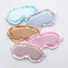 Máscara de Ojos de Seda Imitación Encaje Banda Elástica para Dormir Máscara de Ojos Bloqueadora de Luz No Presiona los Ojos Transpirable Viaje Máscara de Ojos Bordada Venta al por Mayor
