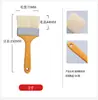 Fabricante en stock mango de madera cerdas de cerdo pincel de pintura pincel para barbacoa sin pelusa pincel de pelo plano herramientas de ferretería pincel de pintura