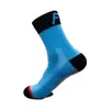 Meias de Ciclismo Respiráveis de Nylon de 4 Cores para Homens e Mulheres, Meias para Esportes ao Ar Livre e Caminhada, Meias de Bicicleta