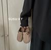 Su Meng 2025 Outono Novo Infantil Meninos Mocassins de Solado Macio Couro Genuíno Estilo Britânico Moderno Meninas Birkenstock