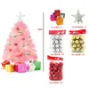 Decoración Navideña Regalos Mini Mini Árbol de Navidad de Escritorio de 45 cm Rosado Decoraciones Paquete de Árbol de Navidad