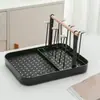 Estante para tazas estilo chino, estante de almacenamiento para tazas, estante colgante para tazas de vidrio, estante para tazas de té boca abajo, estante para vasos de agua de sala de estar