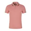 Roupa de Trabalho Polo com Gola Jacquard de Golfe Camisa de Verão de Manga Curta Camisa Cultural Publicitária Roupa Pura de Alta Qualidade Polo Atacado