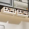 Suporte de parede para caixa de lenços de papel e rolo de papel toalha de cozinha, sem furos, suporte de rolo de papel para parede, suporte invertido para papel toalha doméstico