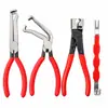 Cortador de Terminal de Bateria Automotiva Serrilhado 8 Polegadas Vermelho Preto Alta Dureza Em Estoque Envio Rápido Cabeça Curva Cabeça Reta Grampo de Tubo Pé de Cabra