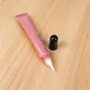 Envase Cosmético de Tubo Suave Rosa, Crema para Ojos, Brillo de Labios, Botella Exprimidora de Gel, Tamaño de Viaje Portátil, Envase de Tubo Suave de Plástico