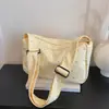 2026 Nueva Bolsa de Lona de Gran Capacidad, Bolso Casual para Mujer, Bolso Tote Personalizado con Lentejuelas, Bolso Sencillo de Hombro Cruzado