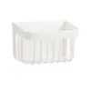 Cesta de almacenamiento para toallas faciales sin taladro, cubo de reciclaje de residuos, estante de almacenamiento, organizador de baño de pared hueco con drenaje de agua