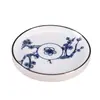 Posavasos Retro de Porcelana Azul y Blanca Color Bajo Esmalte Chino Redondo Portavasos Aislante Té Gongfu Sala de Té Accesorios para Utensilios de Té