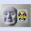Gancho de indentación sin ganchos DIY graffiti pintado a mano maquillaje facial de la Ópera de Pekín base blanca máscara de flocado fabricantes enviar color de la cuerda imágenes