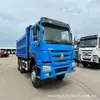 Caminhões Basculantes Howo 4x4 e 8x4 à Venda, Caminhões Basculantes de Eixo Duplo, Caminhões Basculantes de Areia e Cascalho de 375 Cavalos de Potência