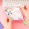 Estuche de Lápices Creativo con Texto Inspirador, Caja de Papelería de Gran Capacidad para Estudiantes, Bolsa Sencilla para Guardar Papelería al por Mayor