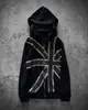 Moda Europea y Americana Nueva Tendencia para Hombre Harajuku Ins High Street Cremallera con Capucha Sudadera Lulu Ropa Gótica Y2K