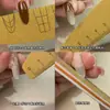 Lima de Uñas Lavable y Resistente al Desgaste con Escala, Tira Pulidora, Tira Lijadora, Herramienta Auxiliar para Dar Forma a las Uñas, Herramientas para Uñas Artísticas al por Mayor