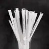 Pajitas Desechables para Café Flor de Trompeta, Pajitas de Tres Niveles, Pajitas para Bebidas Calientes, Pajitas para Leche de Soya, Agitadores, 100 Piezas
