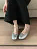 Primer Encuentro Ji Ruan Zapato Plano de Lunares con Punta Dividida de Corte Bajo para Mujer Zapatos de Mujer 2026 Nuevos Zapatos de Ballet Franceses