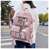 Mochila casual na moda menina ins estilo estudante universitário mochila de alta aparência linda garota