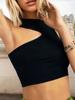 Ropa Femenina Europea y Americana Transfronteriza 2026 Primavera y Verano Nuevo Estilo Moda Callejera Chaleco sin Mangas de Moda Top Corto Irregular