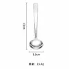 Juego de 4 cucharas medidoras para condimentos de acero inoxidable 304 en stock, cuchara medidora para hornear con mango cuadrado, cuchara para postre, gadget de cocina para el hogar