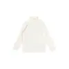 Bola de Arroz Pegajoso Ropa Infantil Niñas Cuello Alto Capa Base de Felpa Otoño/Invierno Top Cálido de Manga Larga para Niños