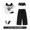 Traje de Performance de Jazz para Niñas, Disfraz de Performance de Street Dance para Niños, Atuendo de Hip-Hop Genial y Elegante para Niñas, Traje de Desfile de Moda para Niños